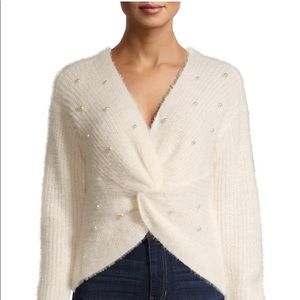 Cozy Cream Sweater with Pearl detail